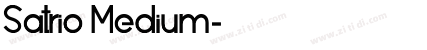 Satrio Medium字体转换